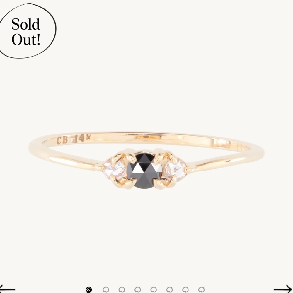 Catbird Slumberous Light all Diamond Ring, size 8